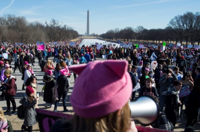 Protestors flock in droves to anti-Trump Women's Marches