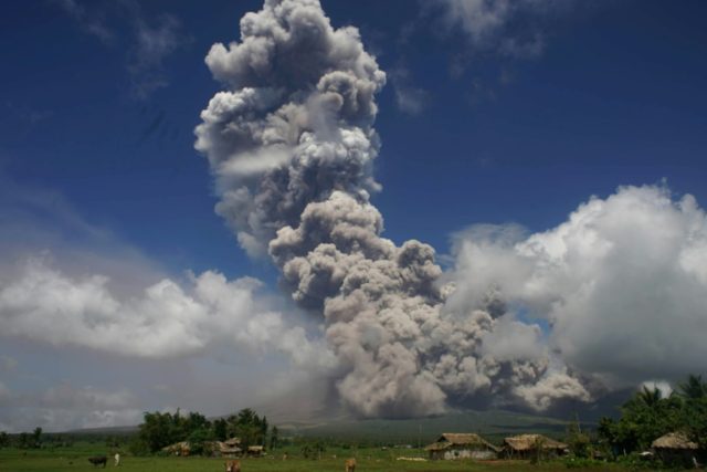 Volcano rains ash on Philippines as experts warn of violent eruption