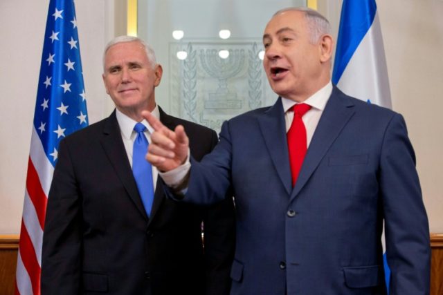 Pence in Jerusalem pledges embassy move by end of 2019, faces protest