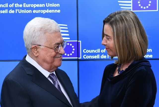 Palestinian leader seeks EU recognition as row with US persists