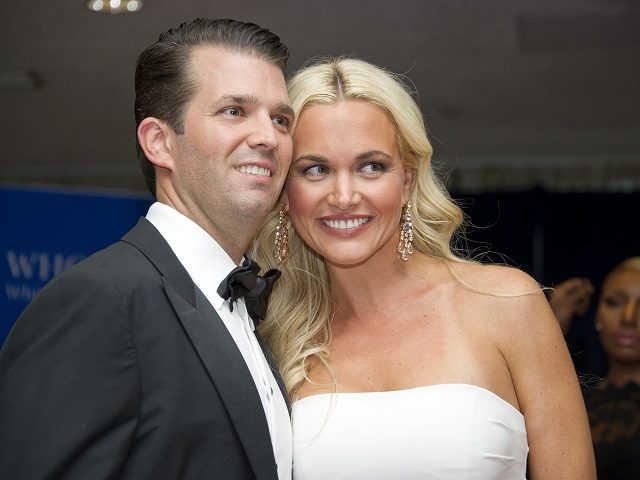 Donald Trump Jr., left, and Vanessa Haydon Trump arrive for the 2016 White House Correspondents Association Annual Dinner at the Washington Hilton Hotel on Saturday, April 30, 2016. Credit: Ron Sachs / CNP (RESTRICTION: NO New York or New Jersey Newspapers or newspapers within a 75 mile radius of New …