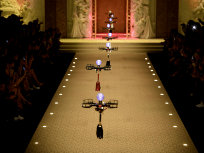 Dolce and Gabbana fashion show drones