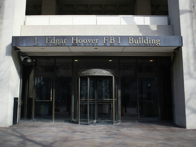 The FBI headquarters is seen on February 2, 2018 in Washington, DC. President Donald Trump