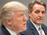 Flake with Trump Saul Loeb AFPGetty Images Flake with Trump