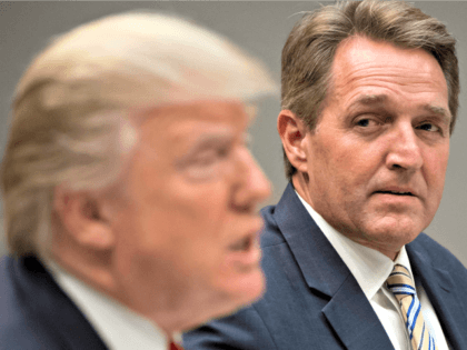 Flake with Trump