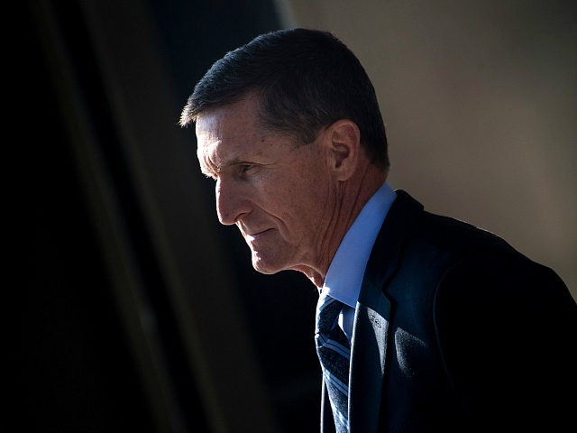 Gen. Michael Flynn, former national security adviser to US President Donald Trump, leaves Federal Court on December 1, 2017 in Washington, DC. Donald Trump's former top advisor Michael Flynn pleaded guilty Friday to lying over his contacts with Russia, in a dramatic escalation of the FBI's probe into possible collusion …