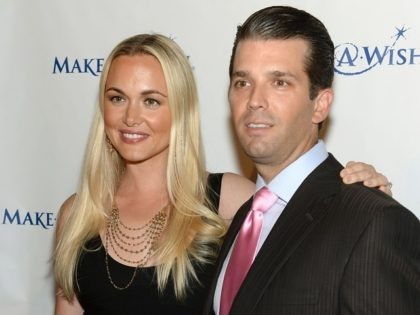 NEW YORK, NY - JUNE 13: Vanessa Trump and Donald Trump Jr. attend "An Evening of Wishes",