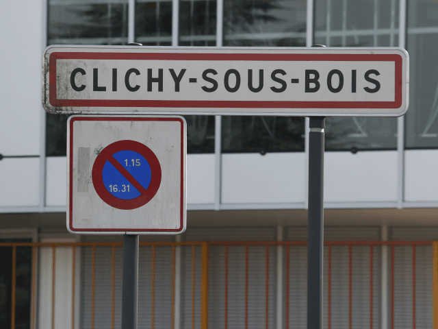 A picture taken on March 6, 2015 shows a road sign at the entrance of Clichy-sous-Bois, a commune in the eastern suburbs of Paris. AFP PHOTO / DOMINIQUE FAGET (Photo credit should read DOMINIQUE FAGET/AFP/Getty Images)