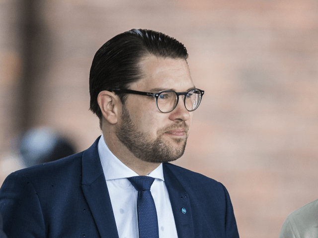 STOCKHOLM, SWEDEN - APRIL 09: Jimmy Akesson, leader of the Sweden Democrats, attends the city of Stockholm's official ceremony for the victims of the recent terrorist attack on April 10, 2017 in Stockholm, Sweden. Four people died and fifteen were injured after a hijacked truck crashed into the front of …
