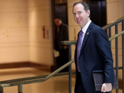 Rep. Adam Schiff (D-CA), ranking member of the House Intelligence Committee, arrives at th