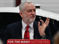 Opposition Labour party leader Jeremy Corbyn gives a speech on Brexit at Coventry University in Coventry on February 26, 2018. Corbyn called for 'a new comprehensive UK-EU customs union' after Brexit on Monday in a major policy shift that could force Prime Minister Theresa May's government to change course. / AFP PHOTO / Ben STANSALL (Photo credit should read BEN STANSALL/AFP/Getty Images)