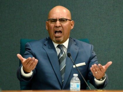 Pico Rivera, Calif., City Councilman and El Rancho High School teacher Gregory Salcido addresses the public during a city council meeting at Pico Rivera City Hall on Tuesday, Feb. 13, 2018, in Pico Rivera, Calif. The city council passed a resolution Tuesday asking for the resignation of Salcido, who was …