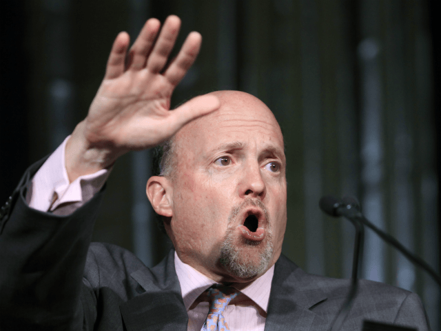 Jim Cramer, host of CNBC's Mad Money, speaks about social media during a financial service
