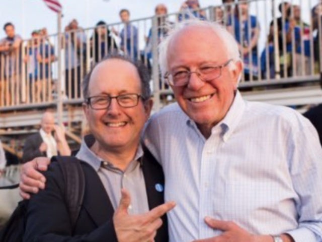 Jonathan Tasini and Bernie Sanders