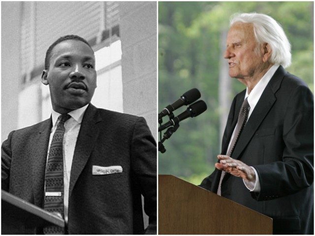 Dr. Martin Luther King and Rev. Billy Graham collage