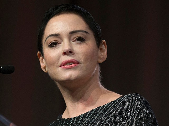 US actress Rose McGowan gives opening remarks to the audience at the Women's March / Women's Convention in Detroit, Michigan, on October 27, 2017. A stream of actress including Rose McGowan, models and ex-employees have come out, many anonymously, to accuse Hollywood producer Harvey Weinstein of sexual harassment and abuse …