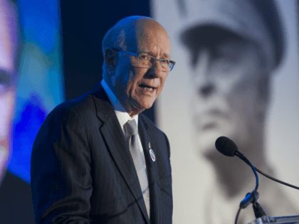 Sen. Pat Roberts, R-Kansas, chairman, Dwight D. Eisenhower Memorial Commission, speaks, wi