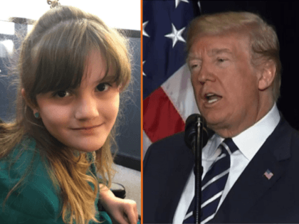 Sophia Marie Campa-Peters and President Donald Trump