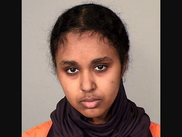 This photo provided by the Ramsey County Sheriff's Office shows Tnuza Jamal Hassan. A criminal complaint said Hassan, 19, a former student at St. Catherine University in St. Paul, admitted to investigators that she started the fires on Wednesday, Jan. 17, 2018, including one in a dormitory that housed a …