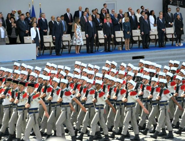 Trump, French Military Parade