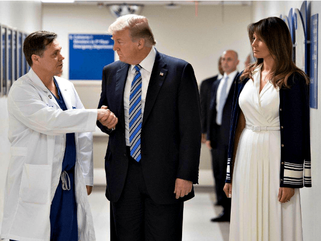 Trumps Visit Shooting Victims