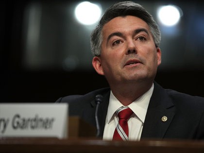 WASHINGTON, DC - MARCH 20: U.S. Sen. Cory Gardner (R-CO) speaks during the first day of Judge Neil Gorsuch's Supreme Court confirmation hearing before the Senate Judiciary Committee in the Hart Senate Office Building on Capitol Hill March 20, 2017 in Washington, DC. Gorsuch was nominated by President Donald Trump …
