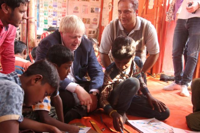 UK's Johnson meets Myanmar's Suu Kyi on Rohingya crisis