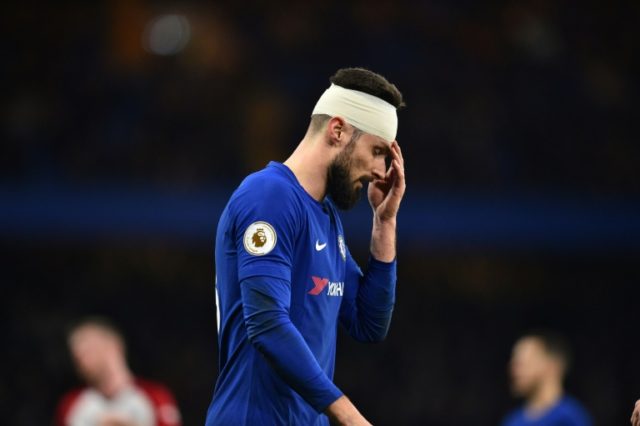 Giroud eyes Chelsea chance after bruising full debut