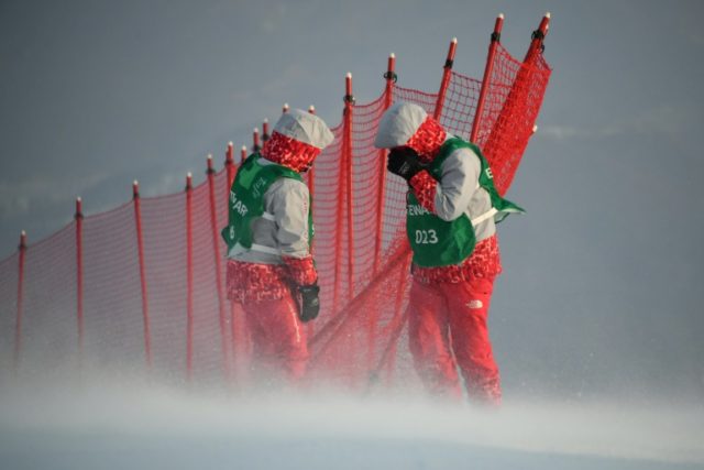 Olympics: Wind causes alpine chaos as slalom postponed