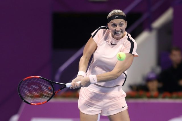Kvitova powers through to Qatar final after beating Wozniacki
