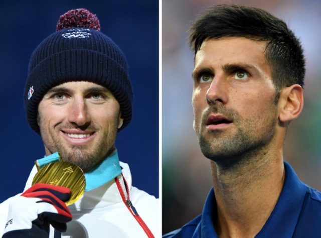 Seeing double -- Djokovic cheers lookalike Olympic winner