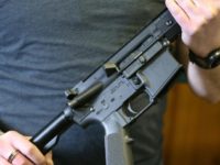A semi-automatic AR-15 rifle of the type found at the home of a Californian teenager arrested for threatening a school shooting just days after a deadly gun rampage at a Florida high school