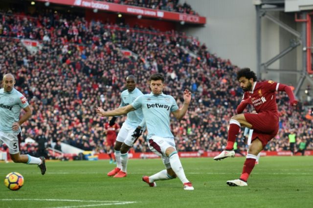 Salah's hot-streak continues as Liverpool go second