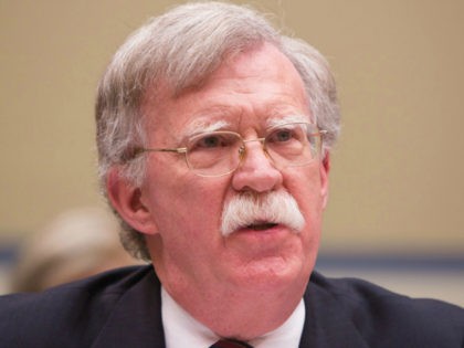 US Ambassador to United Nations John Bolton speaks at the National Oversight and Government Reform Committee on moving the U.S. Embassy in Israel to Jerusalem on Capitol Hill on November 8, 2017 in Washington, DC. (Photo by Tasos Katopodis/Getty Images)