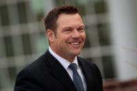 Donald Trump Holds Weekend Meetings In Bedminster, NJ BEDMINSTER TOWNSHIP, NJ - NOVEMBER 20: Kris Kobach, Kansas secretary of state, arrives for his meeting with president-elect at Trump International Golf Club, November 20, 2016 in Bedminster Township, New Jersey. Trump and his transition team are in the process of filling cabinet and other high level positions for the …