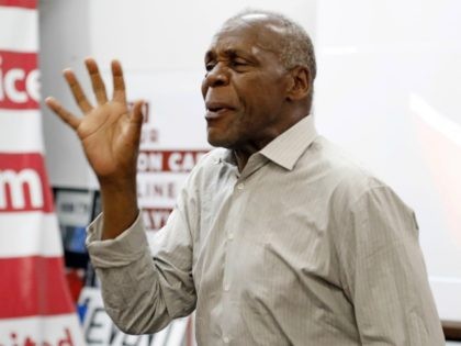 In this Tuesday, Aug. 1, 2017, photo, actor and human rights activist Danny Glover address