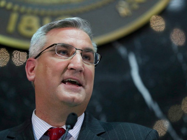Indiana Gov. Eric Holcomb delivers his State of the State address to a joint session of th