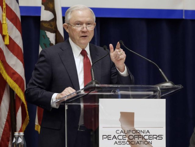 Jeff Sessions in Sacramento (Rich Pedroncelli / Associated Press)