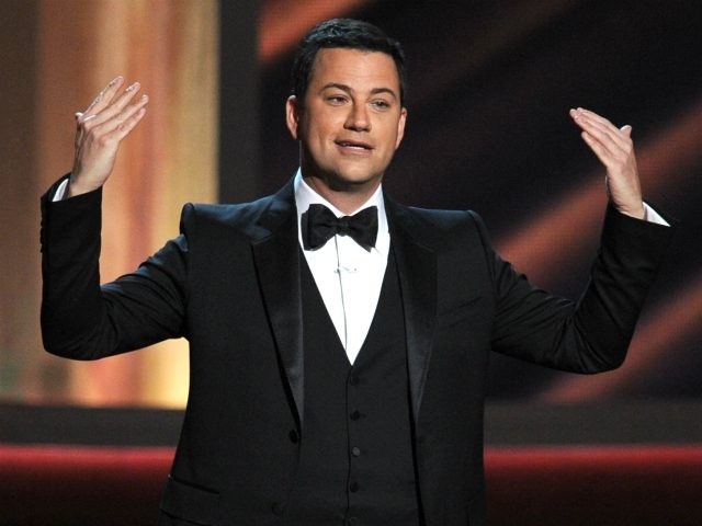 Host Jimmy Kimmel speaks onstage during the 64th Annual Primetime Emmy Awards at Nokia The