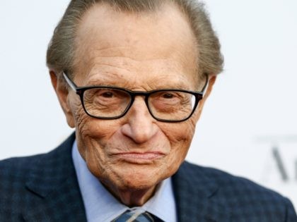 Television and radio host Larry King attends Larry King's 60th Broadcasting Anniversary Event at HYDE Sunset: Kitchen + Cocktails on May 1, 2017 in West Hollywood, California. (Photo by Rich Fury/Getty Images)