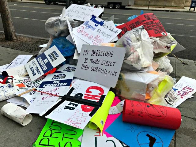 March for Our Lives Trash
