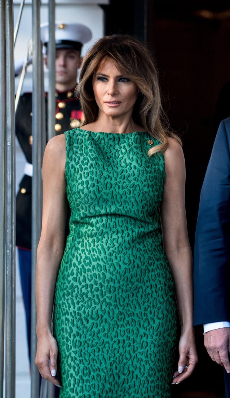 Fashion Notes: Melania Trump Celebrates Ireland in Emerald Green ...
