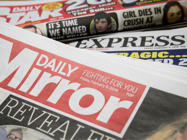 LONDON, ENGLAND - FEBRUARY 09: Issues of the Daily Mirror, Daily Star and Daily Express ar