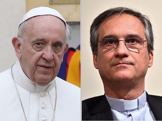 Pope Francis and Msgr Dario Viganò