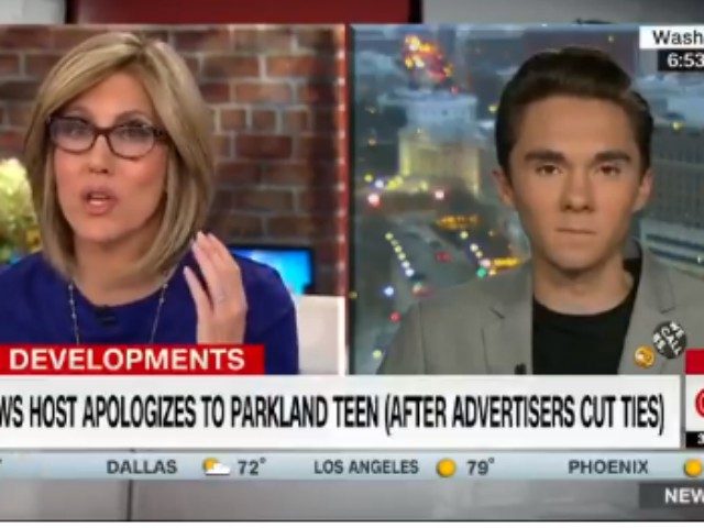 CNN's Alisyn Camerota interviewed David Hogg Friday morning and asked, "What kind of dumb