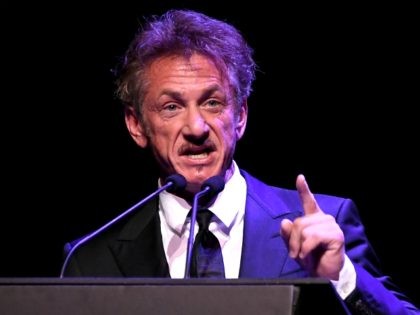 Actor Sean Penn speaks onstage during the 44th Chaplin Award Gala at David H. Koch Theater at Lincoln Center on May 8, 2017 in New York City. (Photo by Dia Dipasupil/Getty Images)