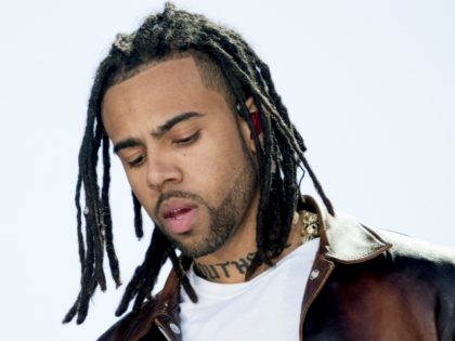 Vic Mensa performs "We Could Be Free" during the "March for Our Lives"