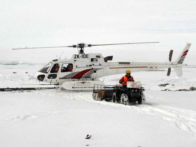 A group of U.S. climate scientists have had to be rescued by helicopter from Antarctica after being trapped by encroaching ice.