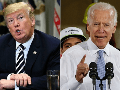 President Donald Trump reacted to former Vice President Joe Biden’s comment that he would have “beat the hell out of” the president if they were in high school together.