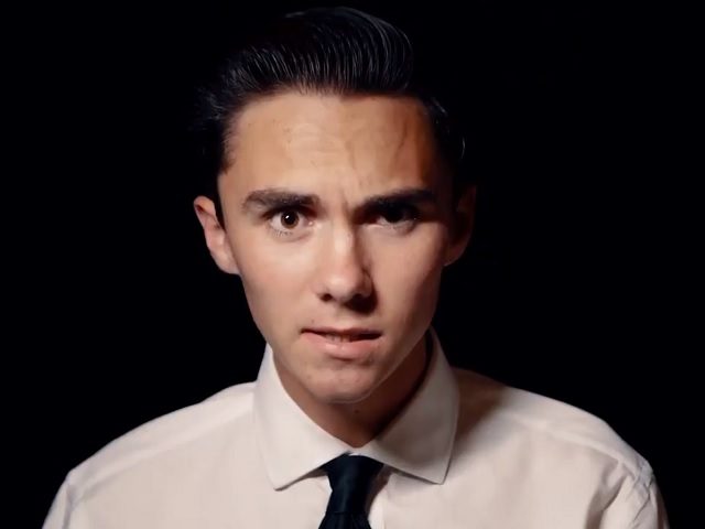 David Hogg in a video advertising the "March for Our Lives" gun control demonstration.